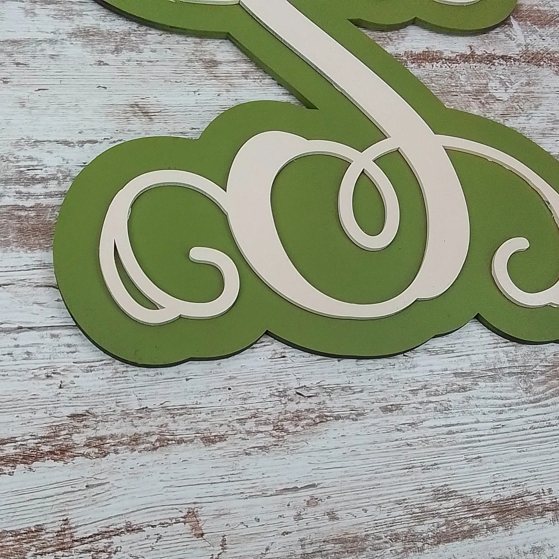 Personalized Door Hanger, Birch Wood Monogram Sign, Customizable Home Decor