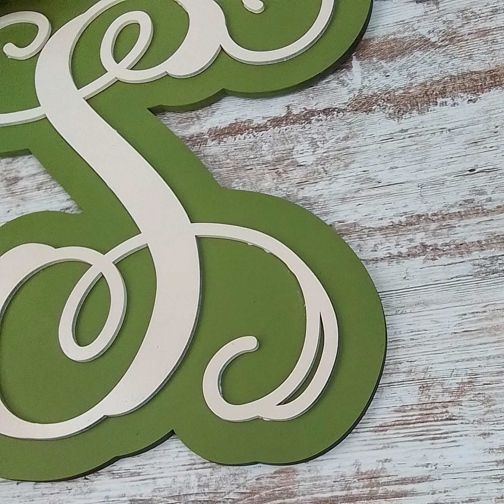 Personalized Door Hanger, Birch Wood Monogram Sign, Customizable Home Decor