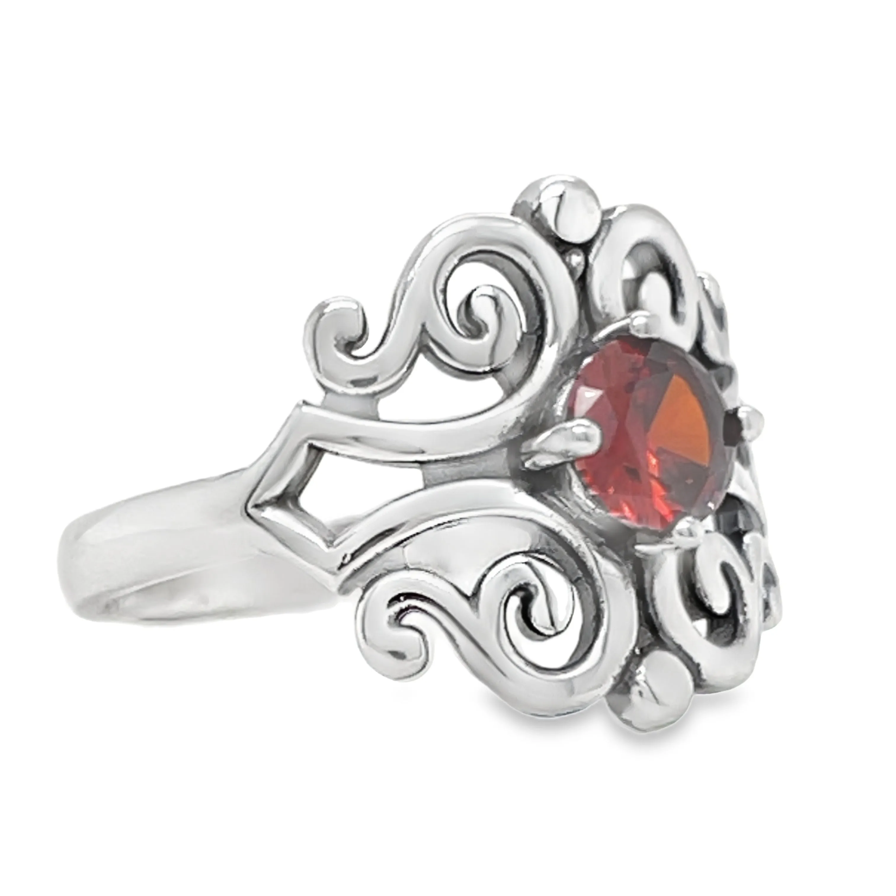 R527 Red Stone Elegant Design Ring