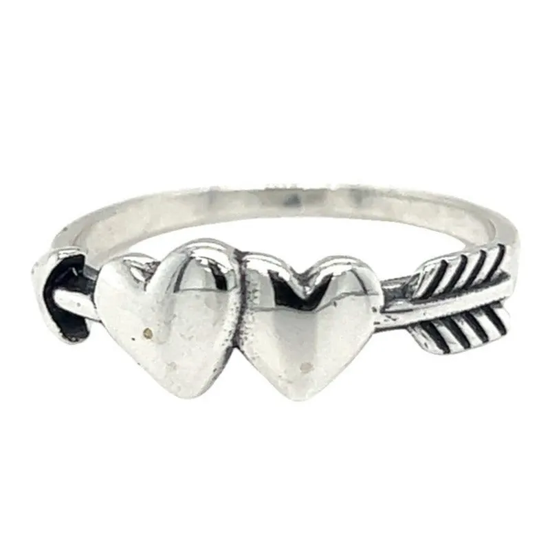 R7 Arrowed Heart Ring