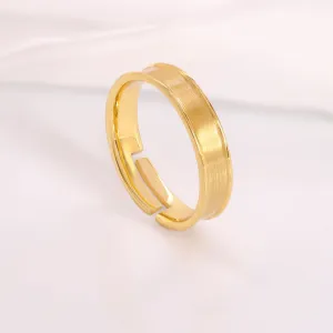 Refined Elegance Gold Plated 925 Sterling Silver Men's Ring