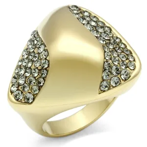 Ring Top GRD Crystal Black Diamond GL311 for Women Style Plating