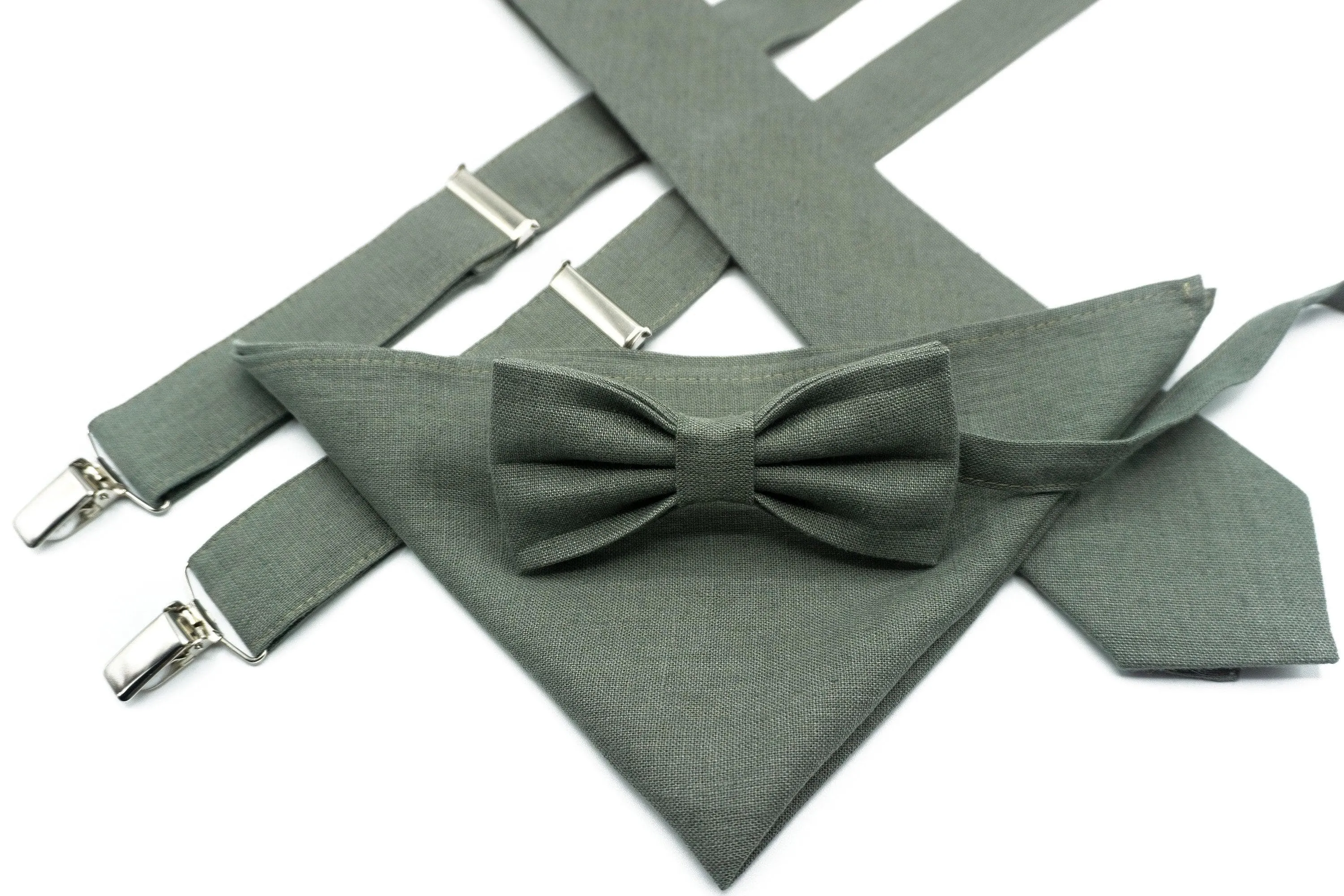 Sage Wedding Ties for Groomsmen - Men's Necktie Collection