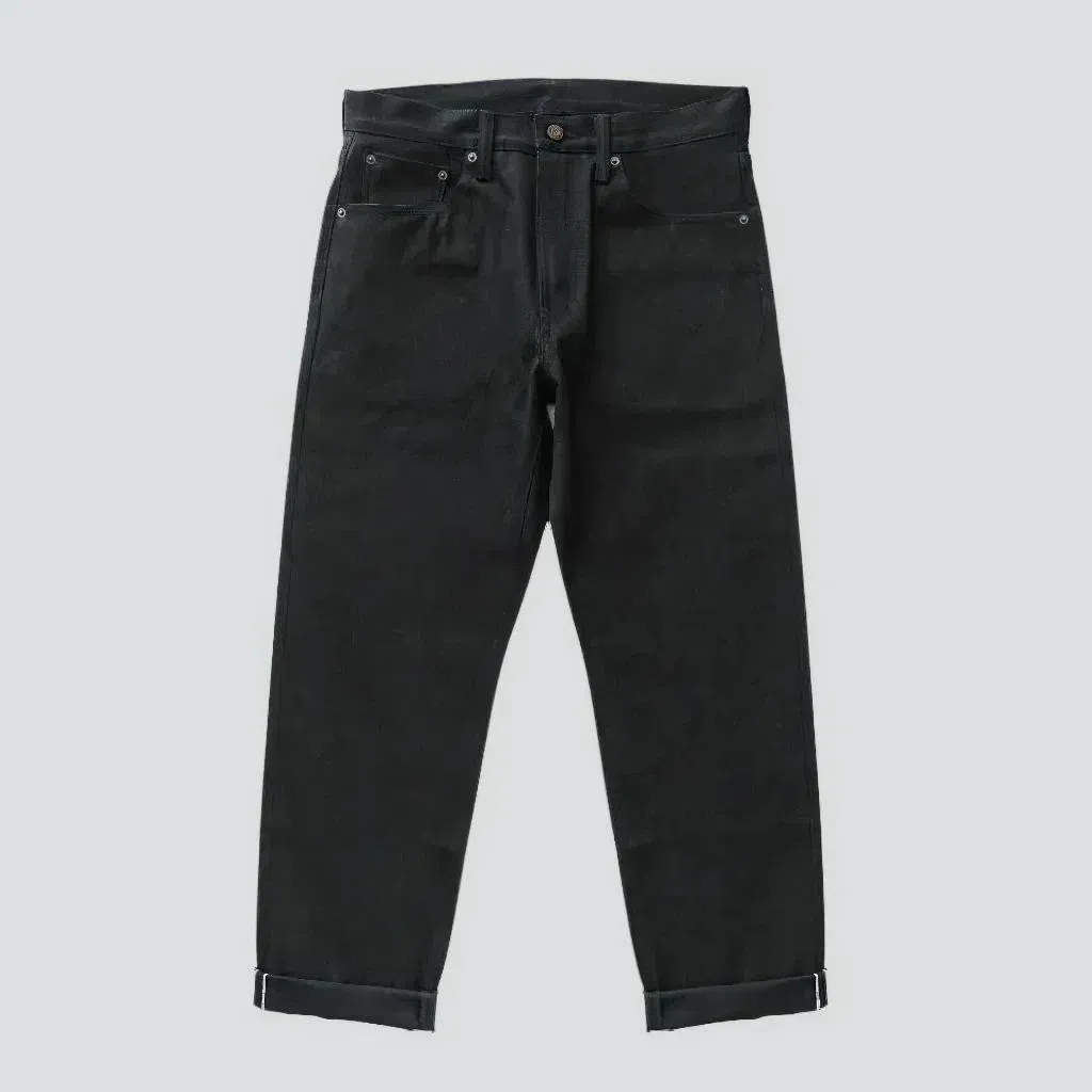 Selvedge men's monochrome jeans