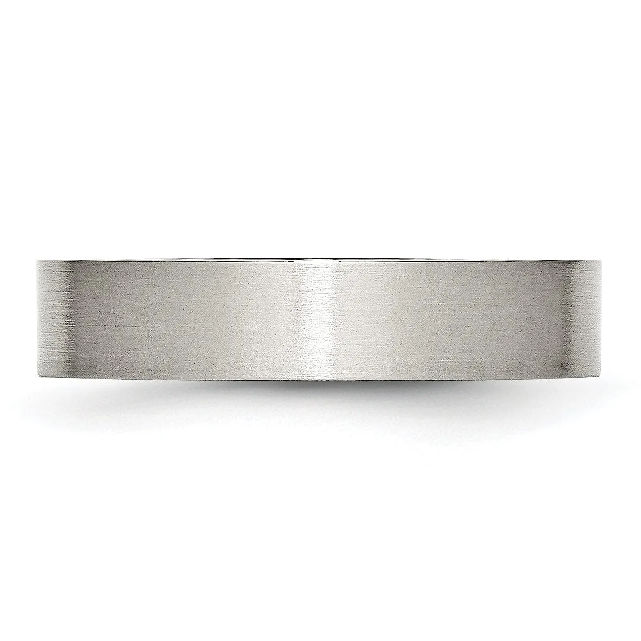 Stainless Steel Flat Brushed 5MM Band Ring