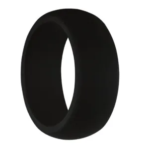 TruBand Silicone Domed Black Band