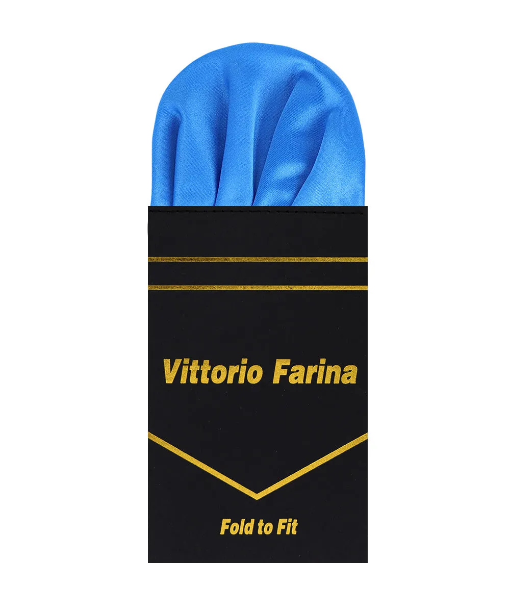 Vittorio Farina Men's Pre-Folded Pocket Square: Puff