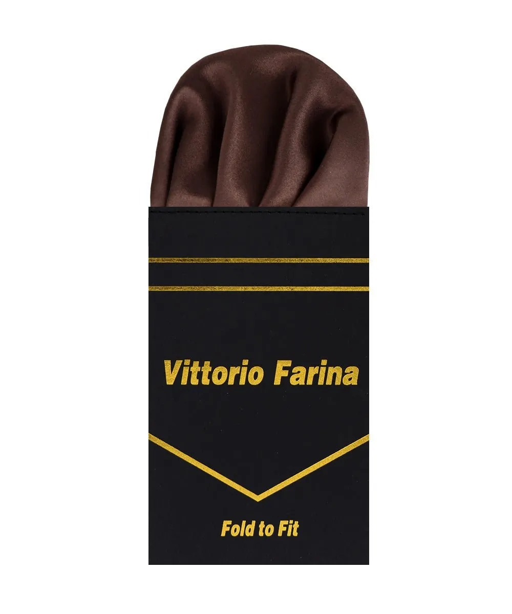 Vittorio Farina Men's Pre-Folded Pocket Square: Puff