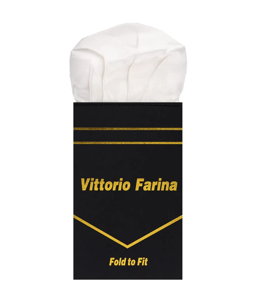 Vittorio Farina Men's Pre-Folded Pocket Square: Puff