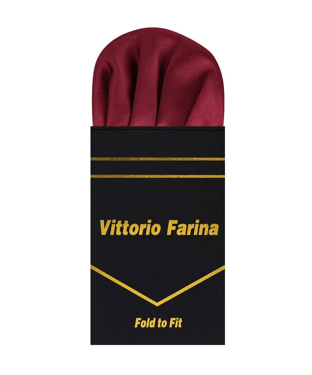 Vittorio Farina Men's Pre-Folded Pocket Square: Puff